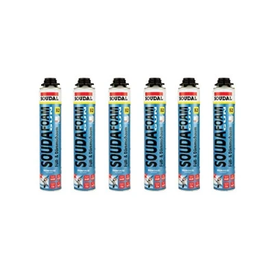 Afbeelding van Soudal Soudafoam Gun B2 1K Professioneel Pistoolschuim Champagne 750 ml
