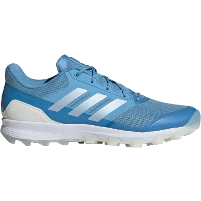 Afbeelding van adidas Performance Flexcloud Field Hockey Trail hardloopschoenen, Dames, Maat: 45 1/3, Team light blue metalic cloud white Kunststof/ textiel