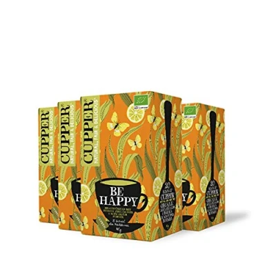 Afbeelding van Cupper Tea Be Happy, verpakking van 4 (4 x 40 g)