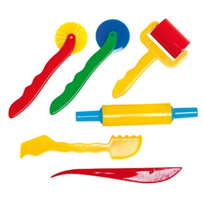 Afbeelding van Glorex 6 8076 20 modelleergereedschap voor kinderen, delige set van kunststof, het bewerken klei en modelleermassa&#039;s