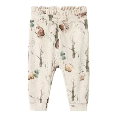 Afbeelding van Name It baby meisjes broek OLEVA Peyote Melange Regular Fit