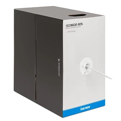 Afbeelding van Vultech SC13602 305 LAN spoel, Cat6, FTP, 23 AWG, m, wit