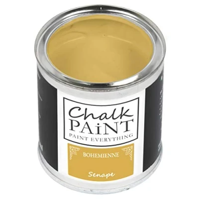 Afbeelding van CHALK PAINT EVERYTHING BOHEMIENNE mosterd 250 ml zonder papier, kleur alle materialen licht