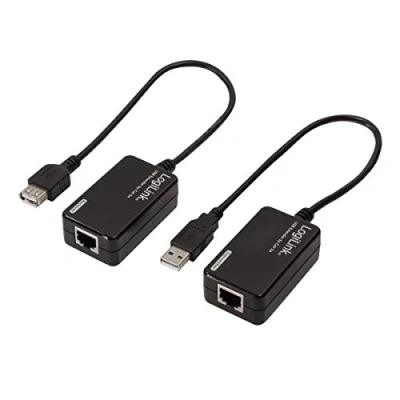 Afbeelding van LogiLink Line Extender USB via CAT5/6 interfacekaart/ adapter