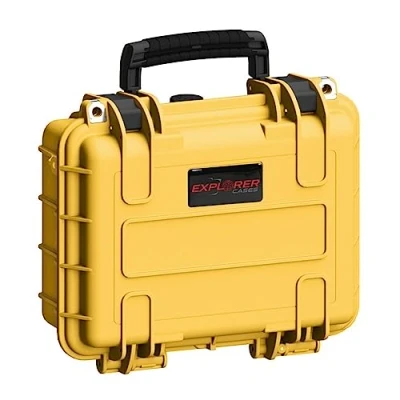 Afbeelding van Explorer Cases Outdoor koffer 2712HL.Y yellow with pick &amp; pluck foam (b x h d) 28 20 12 cm Geel