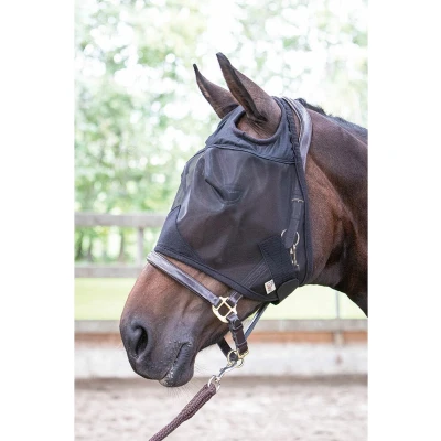 Afbeelding van Harry&#039;s Horse Vliegenmasker Flyshield zonder oren XXS Zwart