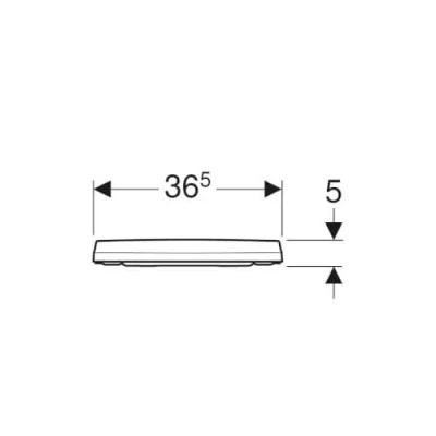 Afbeelding van Geberit 300 Basic toiletzitting slimseat met deksel, softclose