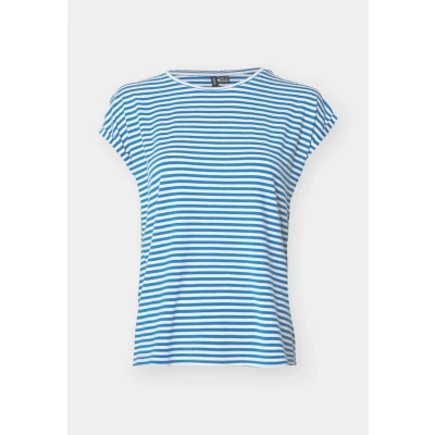 Afbeelding van Vero Moda T shirt Vmava Ss Top Stripe Ga Jrs Noos 10284469 Daphne Dames Maat L