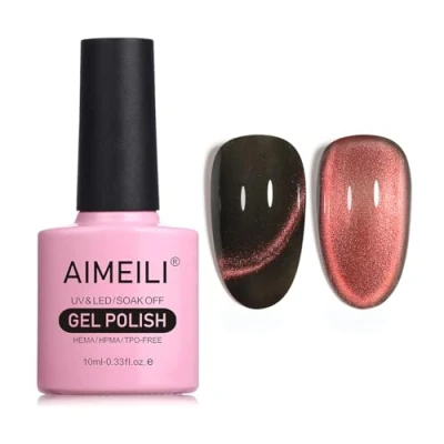 Afbeelding van AIMEILI Hema Free Cat Eye Gel Nagellak UV LED Gellack Soak Off Vegan Cruelty Polish 10ml (748)