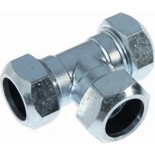 Afbeelding van VSH T koppeling 22 x 15 mm klem verzinkt