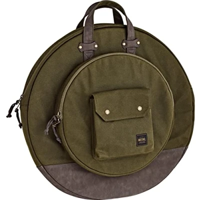 Afbeelding van Meinl Cymbals 22&quot; bekkentas bosgroen collectie van gewaxt canvas (55,88 cm) verstelbare rugzakriemen, zware stof en draaggreep drumaccessoires (MWC22GR)