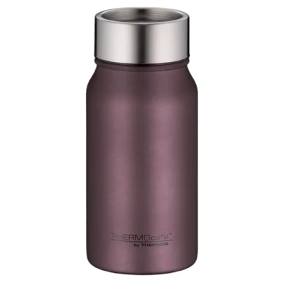 Afbeelding van THERMOcafé by THERMOS TC DRINKING MUG burgundy mat 0,35 l, thermobeker roestvrij staal, isolatiebeker, koffiebeker om mee te nemen, lekvrij, 8 uur warm en 16 koud, vaatwasmachinebestendig,