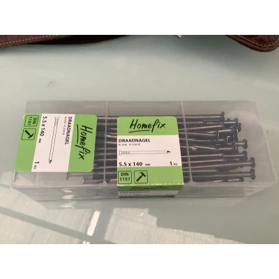 Afbeelding van Homefix Draadnagel Blank Pk 5.5X140 (1Kg)