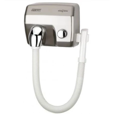 Afbeelding van Mediclinics haardroger met slang en drukknop SC0088HTCS RVS look