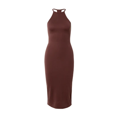 Afbeelding van Superdry T BACK MIDI Etuijurk, Dames, Maat: 44, Black/coffee brown