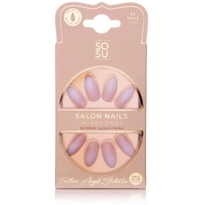 Afbeelding van SOSU by SJ False nails Fallen Angel Kunstnagels Nagels Press on Plaknagels Nepnagels 24 stuks Beste Kwaliteit