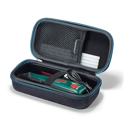 Afbeelding van Supremery Tas compatibel met Bosch accu lijmpistool GluePen Case accessoires, ruimte voor lijmsticks, en oplader