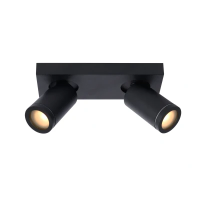 Afbeelding van Lucide TAYLOR Plafondspot LED Dim to warm GU10 2x5W IP44 Zwart