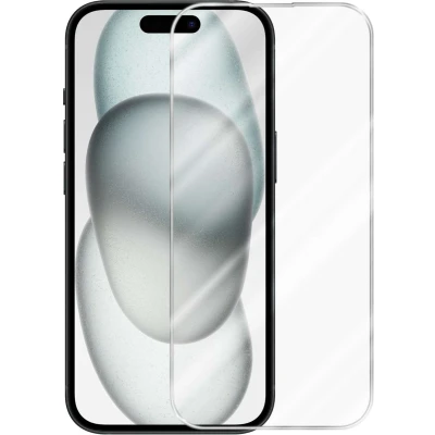 Afbeelding van Cadorabo Screenprotector geschikt voor Apple iPhone 15 in KRISTALHELDER Tempered Display Pantser Film beschermglas