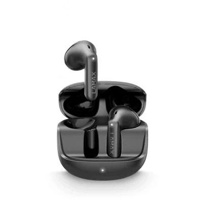 Afbeelding van Lamax Tones1 In Ear headset Bluetooth Stereo Zwart Indicator voor batterijstatus, Oplaadbox, Volumeregeling, Bestand tegen zweet, Touchbesturing, Waterafstotend