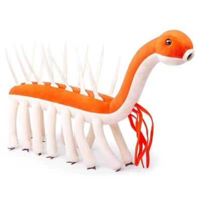 Afbeelding van PuffPurrs Realistisch Hallucigenia pluche dier, 44 cm, levensecht Cambrium wezen, uniek cadeau voor kinderen