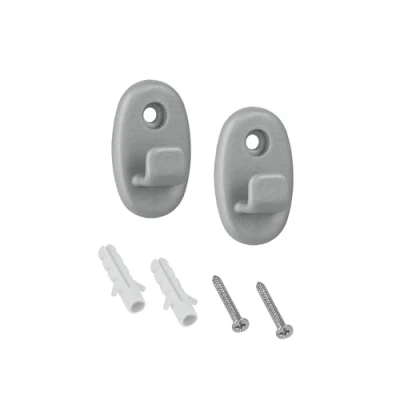 Afbeelding van Metaltex Wandhaakjes 2 Stuks Grijs