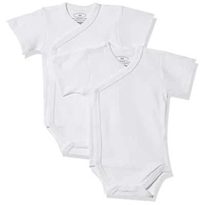 Afbeelding van Playshoes Rompers 2 Stuks Wit Korte Mouw Maat 44