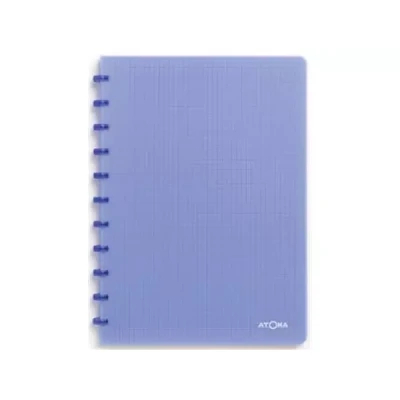 Afbeelding van Atoma Trendy schrift, ft A4, 144 bladzijden, geruit 5 mm, transparant blauw schrift