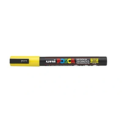 Afbeelding van Posca UNI BALL MARKER PEN PC 3M GEEL ENKELE