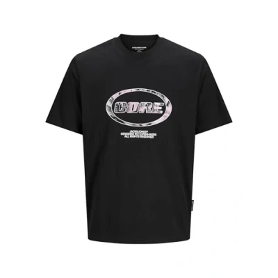 Afbeelding van Jack &amp; Jones PLUS SIZE Tshirt print, Heren, Maat: 4XL, Black