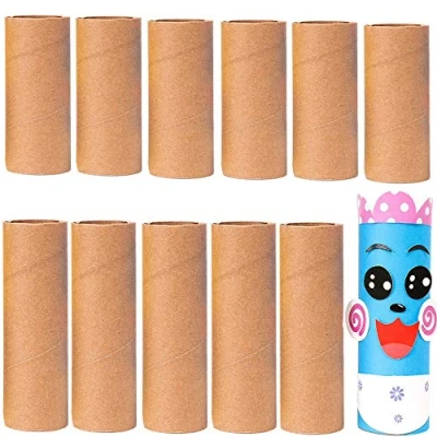 Afbeelding van 12 stuks kartonnen papieren buizen, ambachtelijke buisrollen, multifunctionele stevige bruine rollen buizen voor kinderen, doe het zelf, creatieve handgemaakte, klaslokaal en kunstprojecten (2 stijl)