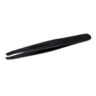 Afbeelding van tweezerman pincet Slant Tweezer zwart mat Beautytastsing Beautytasting