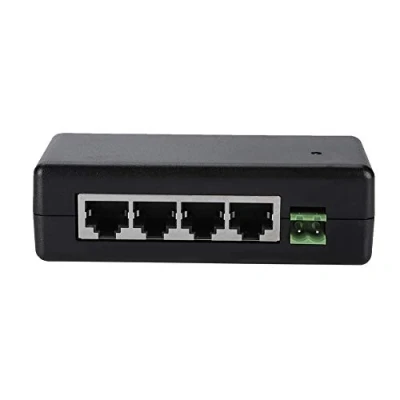 Afbeelding van Voedingsinjector, Tangxi 4 poorts POE voedingsinjector 12 V 48 PC/hub/switch/router Ethernet voeding met IEEE802.3af / 802at voor IP camera