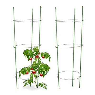 Afbeelding van Plantensteun tomaten 2 stuks Relaxdays