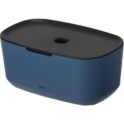 Afbeelding van Opbergbox Tiger Tess Blauw Zwart Met Deksel