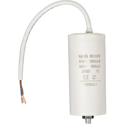 Afbeelding van Condensator Aanloop 50.0 μF (Max. 450V, Met kabel)