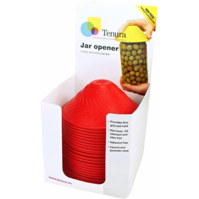 Afbeelding van Anti slip potopener geel display 25 st Able2