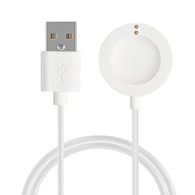 Afbeelding van kwmobile USB oplaadkabel geschikt voor Michael Kors GEN 6 / 5e 5 4 Watch kabel Laadkabel smartwatch in wit