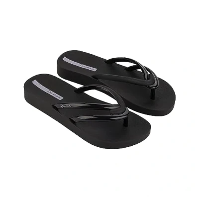 Afbeelding van Ipanema Duna FEM teenslippers voor dames, zwart/zwart/grijs, 37 EU, Black Grey, EU