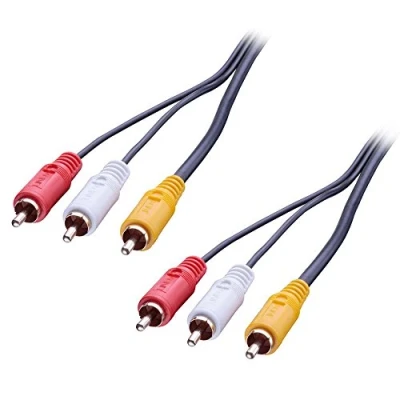 Afbeelding van Lindy 35690 audio/videokabel, 3 x RCA stekker naar stekker, 1 m