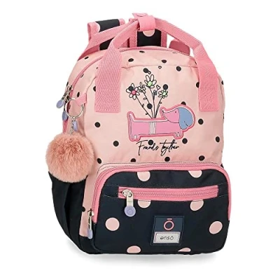 Afbeelding van Enso Friends Together rugzak, verstelbaar, roze, 23 x 28 10 cm, polyester, 6,44 l, Violeta, Verstelbare rugzak