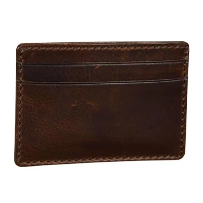Afbeelding van LEONHARD HEYDEN Leren Kaarthouder Roma Credit Card Holder Brown Bruine