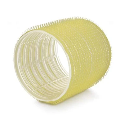 Afbeelding van PONIK&#039;S PROFESSIONAL haarrollers, krulspelden, zelfklevende set, haarroller, 6 stuks, krullen 66 mm, jumbo grootte haarkrulspelden, zelfgreep krullen, geel