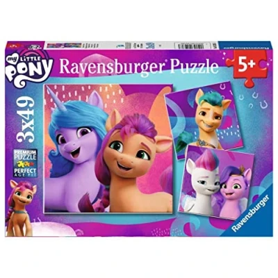 Afbeelding van Ravensburger Kinderpuzzle My little Pony Movie 3x49 Teile. Puzzle für Kinder ab 5 Jahren