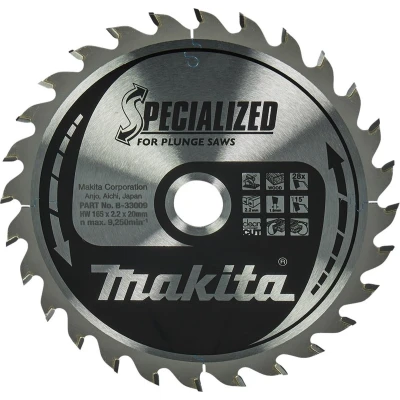 Afbeelding van Makita Zaagblad Inval 165X20x2,2 28T 23G B 33009