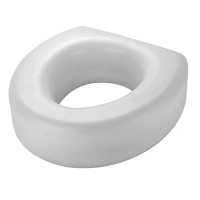 Afbeelding van MSV Verhoogde toiletbril van polyethyleen, wit, 30 x 20 15 cm