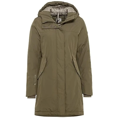Afbeelding van camel active Texxxactive Funktions Parka, Dames, Maat: 40, Dark khaki