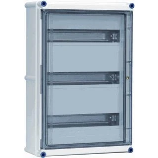 Afbeelding van Eaton groepenkast met scharnier deksel en 3x din rail leeg 2x open 540x360 1864834