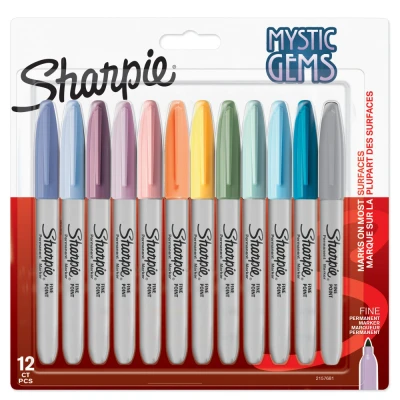 Afbeelding van Viltstift Sharpie Mystic Gems à 12 kleuren