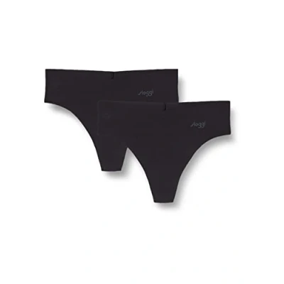 Afbeelding van Sloggi 2 PACK String, Dames, Maat: XS, Black